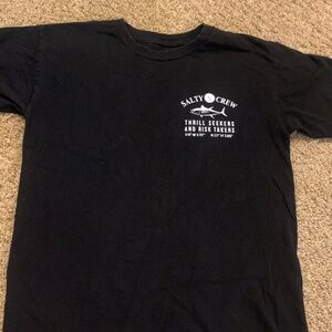 Salty Crew Black Tee with White Logo small